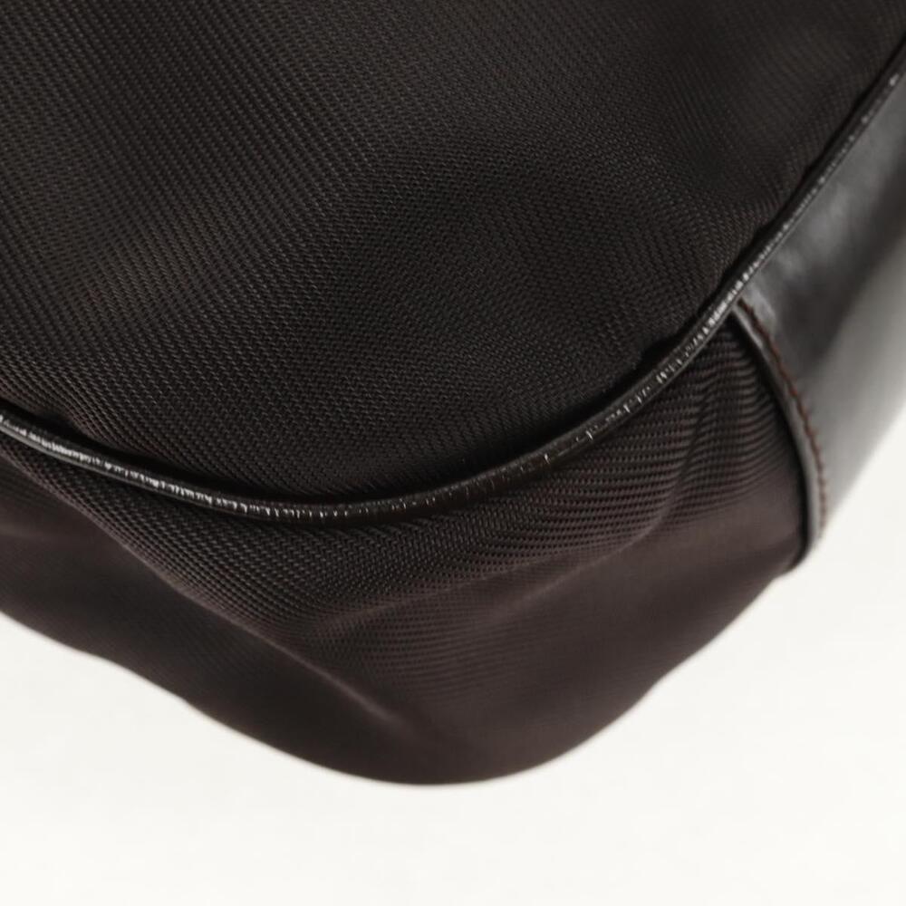 GUCCI Bamboo Hand Bag Nylon 2way Brown Auth ep11084 - Picture 10 of 16